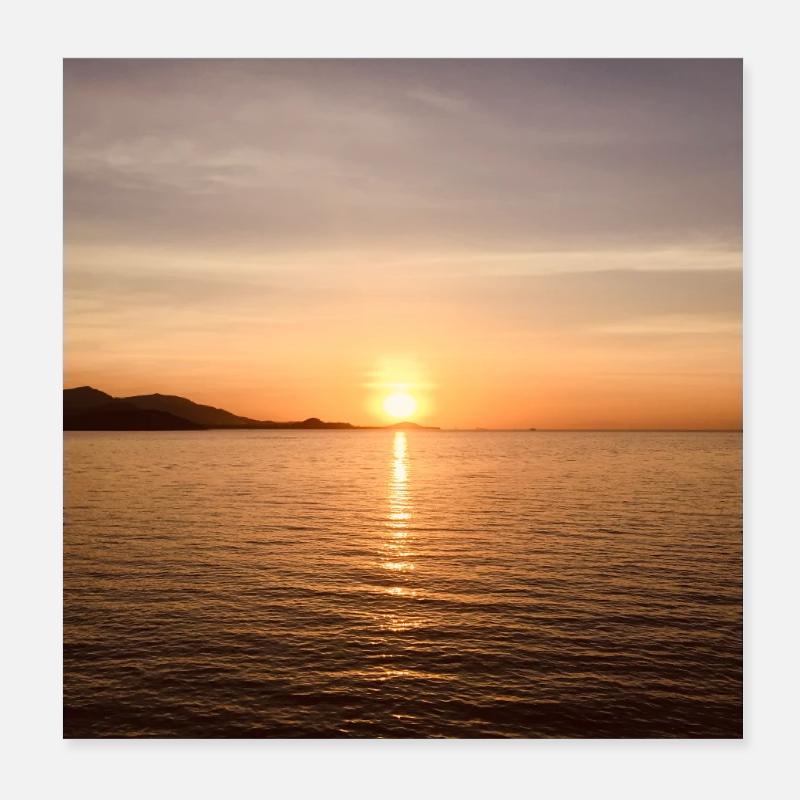 Sunset Poster 8" x 8" (20x20 cm)