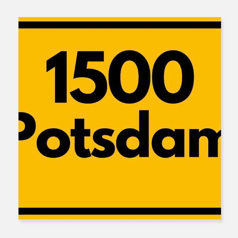CADEAU RÉTRO ZIP 1500 POTSDAM, OSTALGIE DE LA RDA Poster 20 x 20 cm