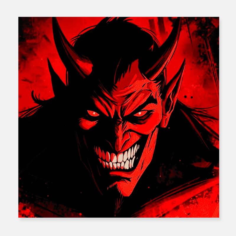 Der Teufel Poster 20x20 cm