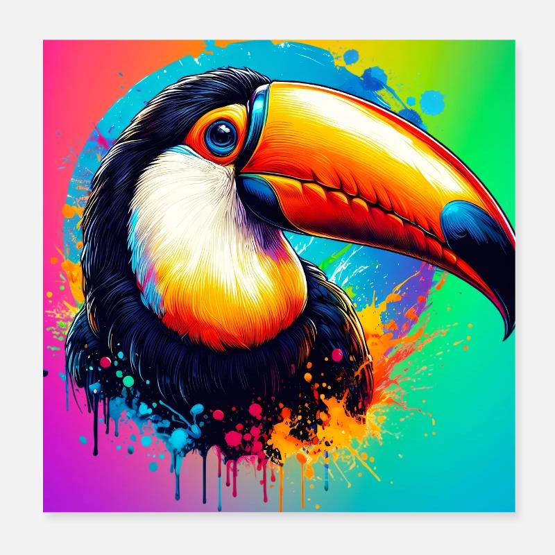 toucan Poster 20 x 20 cm