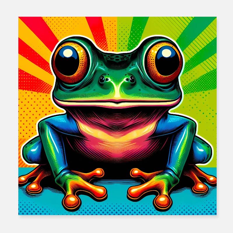 grenouille Poster 20 x 20 cm