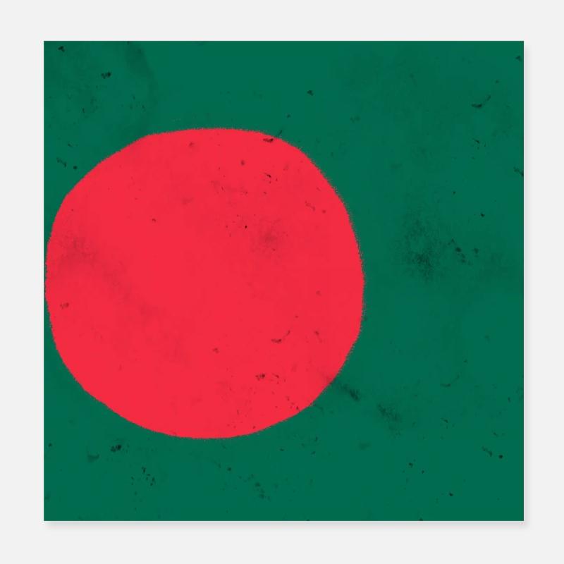 Drapeau du Bangladesh Poster 20 x 20 cm