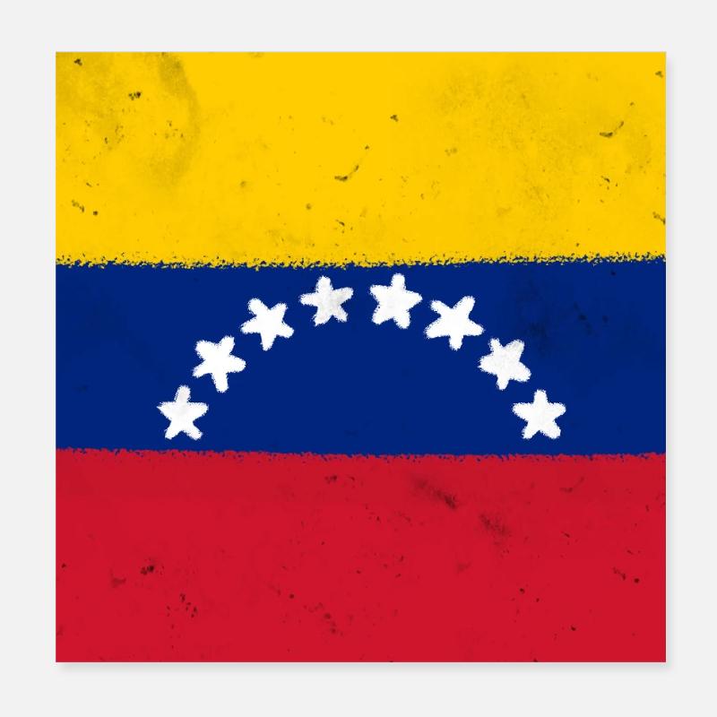 Drapeau du Venezuela Poster 20 x 20 cm