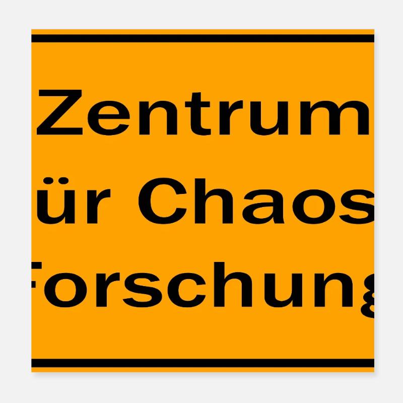 Centre de Recherche sur le Chaos Poster 20 x 20 cm