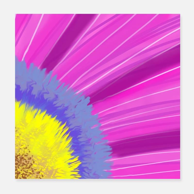 Flower Poster 8" x 8" (20x20 cm)