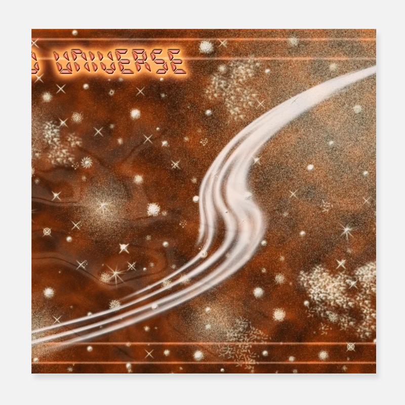 Red Universe Poster 20x20 cm