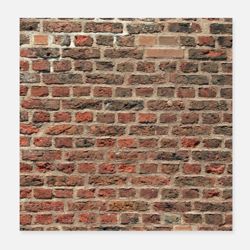 mur de brique texture charme urbain Poster 20 x 20 cm