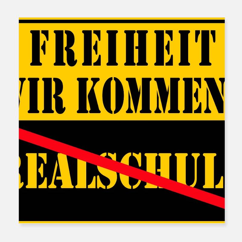 Realschule Schafft 2026 Poster 20 x 20 cm