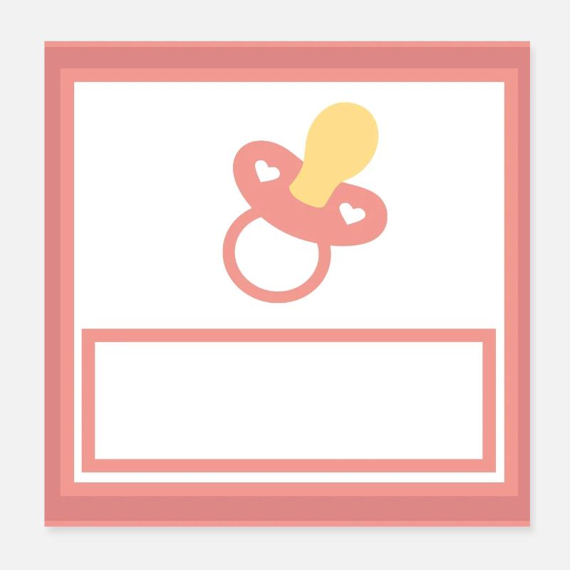 Personalize your own baby template Poster 8" x 8" (20x20 cm)