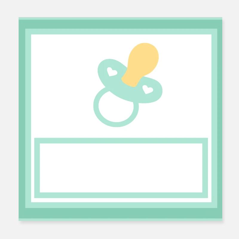 Personnalisez votre propre modèle de bébé Poster 20 x 20 cm