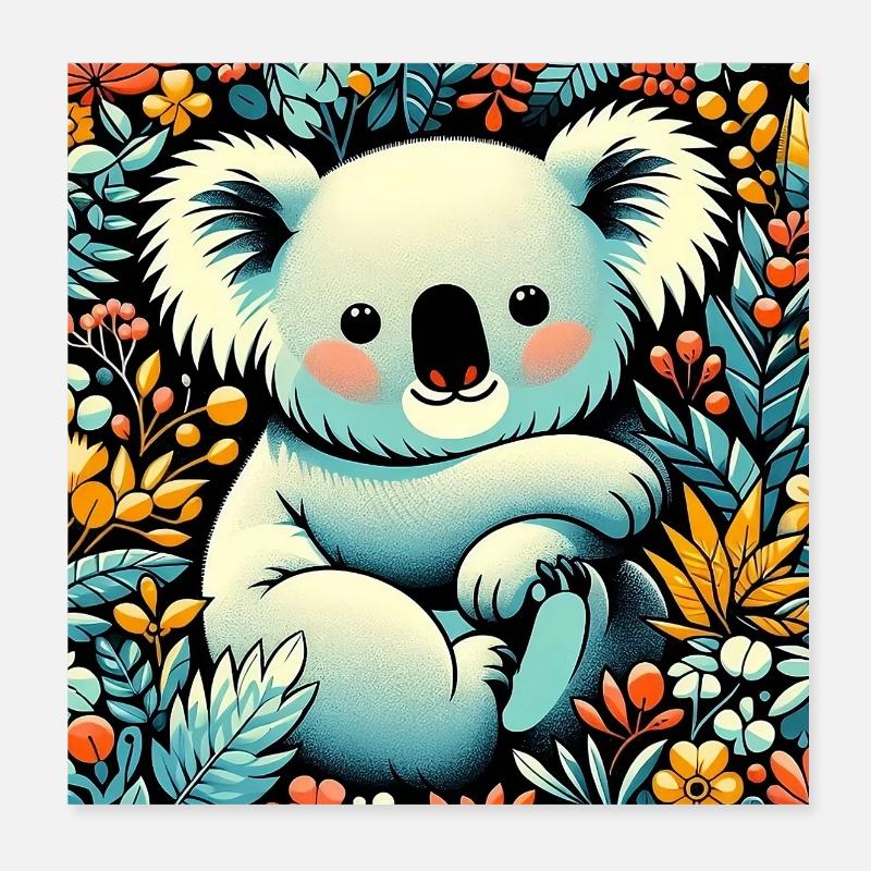 Koala Poster 20x20 cm