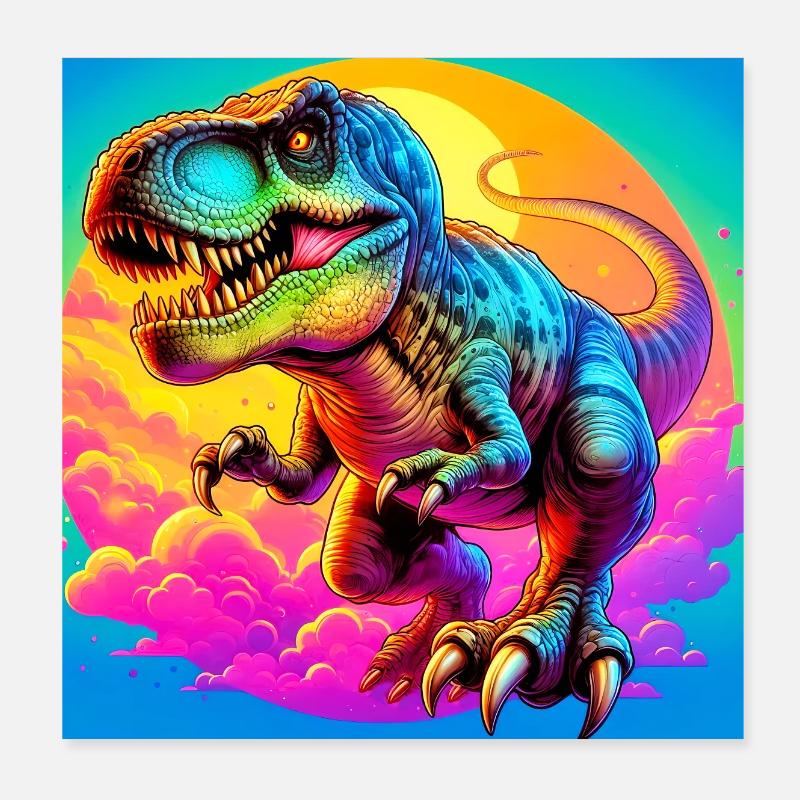 dinosaure Poster 20 x 20 cm