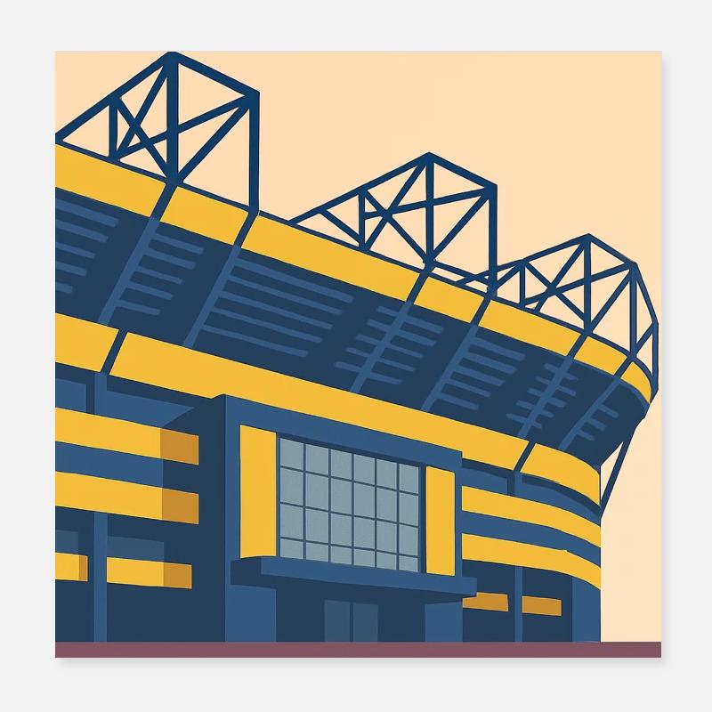 Stadion Poster 20x20 cm