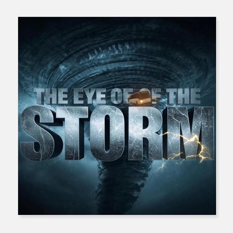 L’œil du cyclone Poster 20 x 20 cm