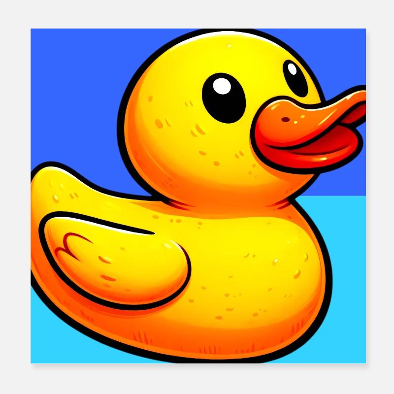 Duckling Duck Duck Duck Poster 8" x 8" (20x20 cm)