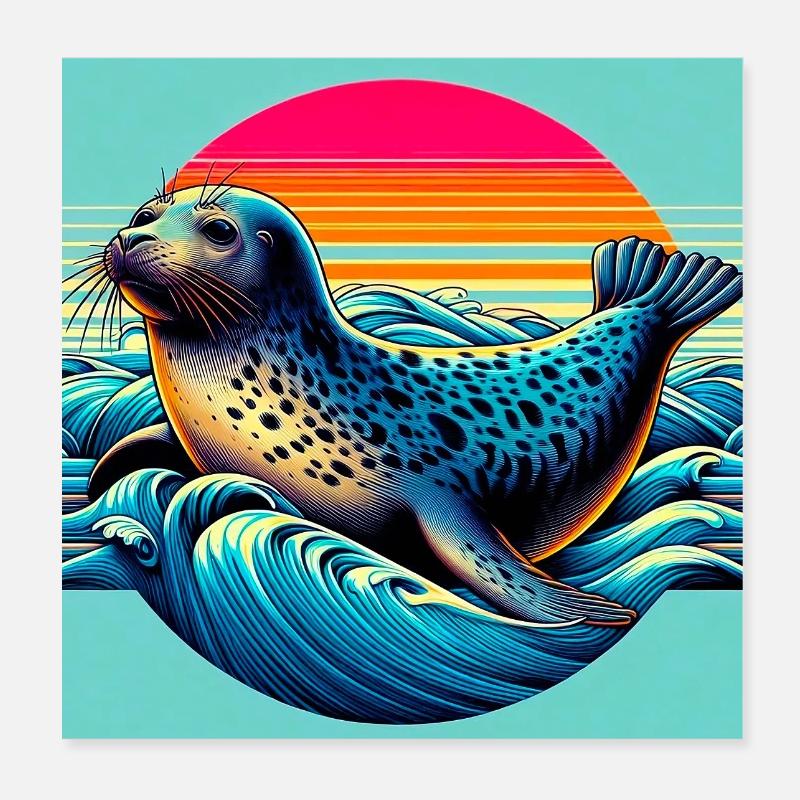 Siegel Poster 20x20 cm