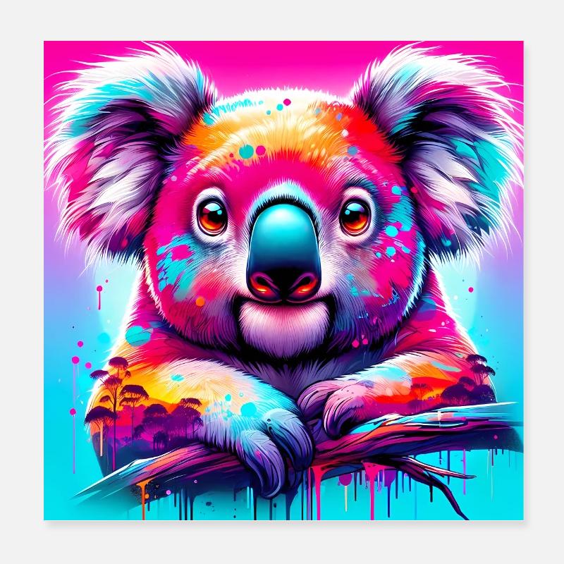 Koala Poster 20x20 cm
