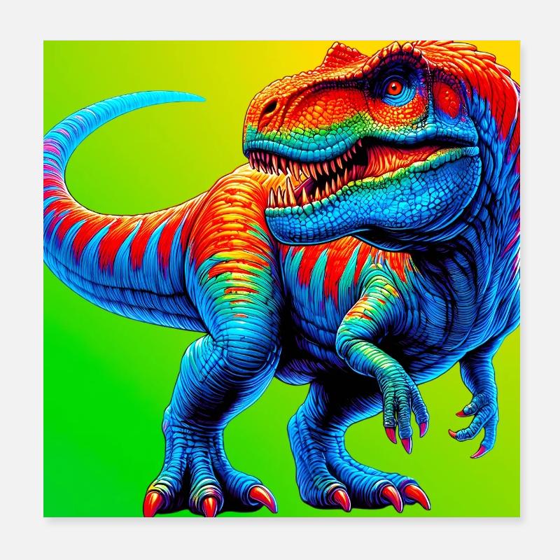 Dinosaurier Poster 20x20 cm