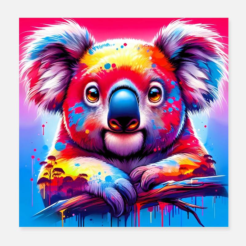 Koala Poster 20x20 cm