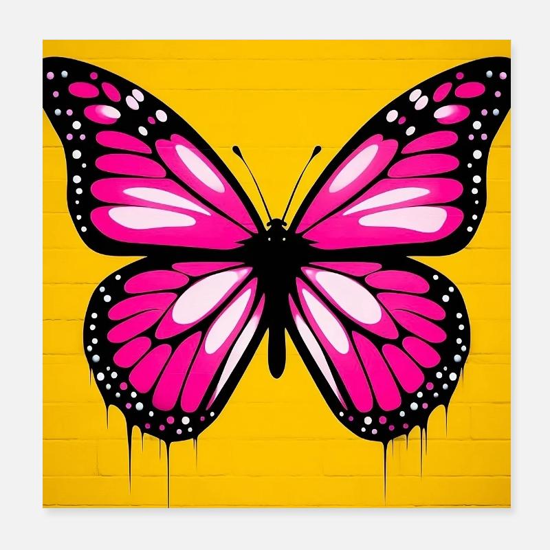 papillon Poster 20 x 20 cm