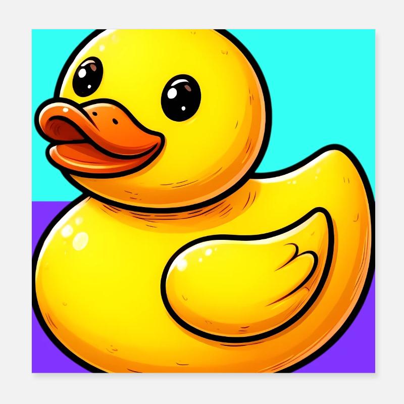 Duckling Duck Duck Duck Poster 8" x 8" (20x20 cm)