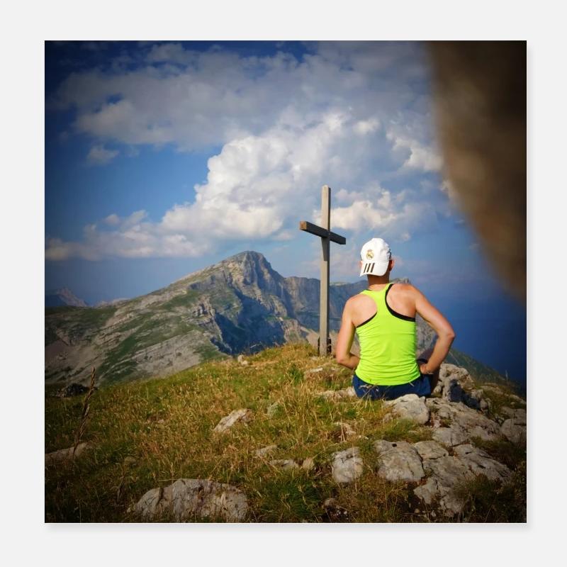 At the top! Poster 8" x 8" (20x20 cm)
