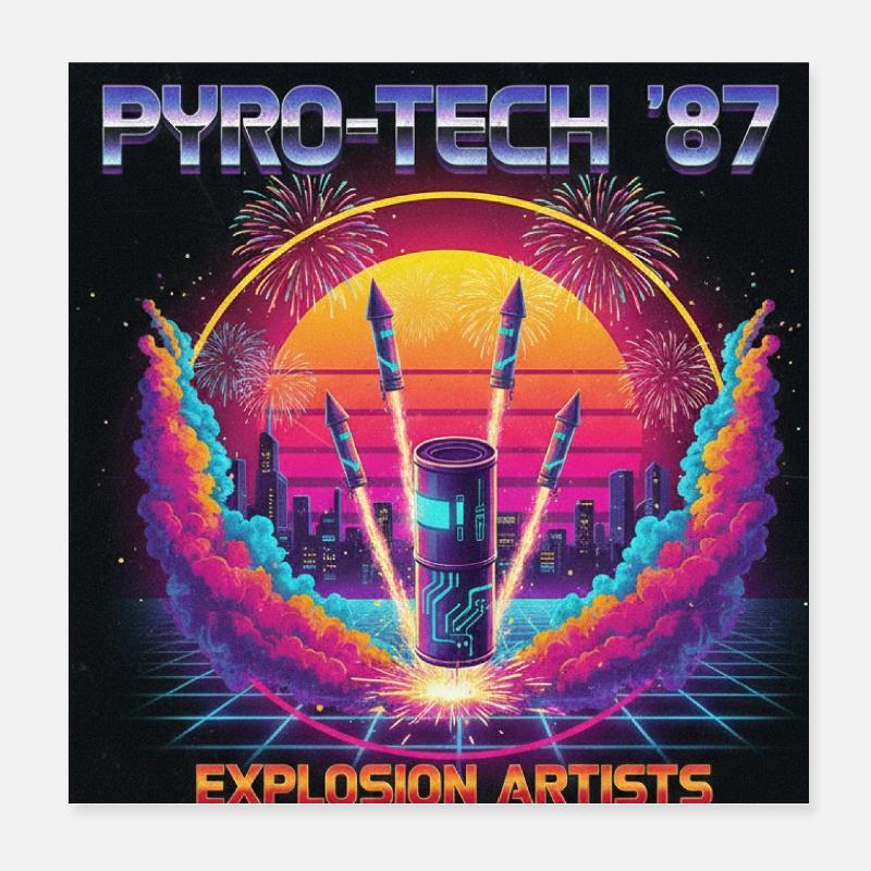 Cyber Pyro Poster 20 x 20 cm