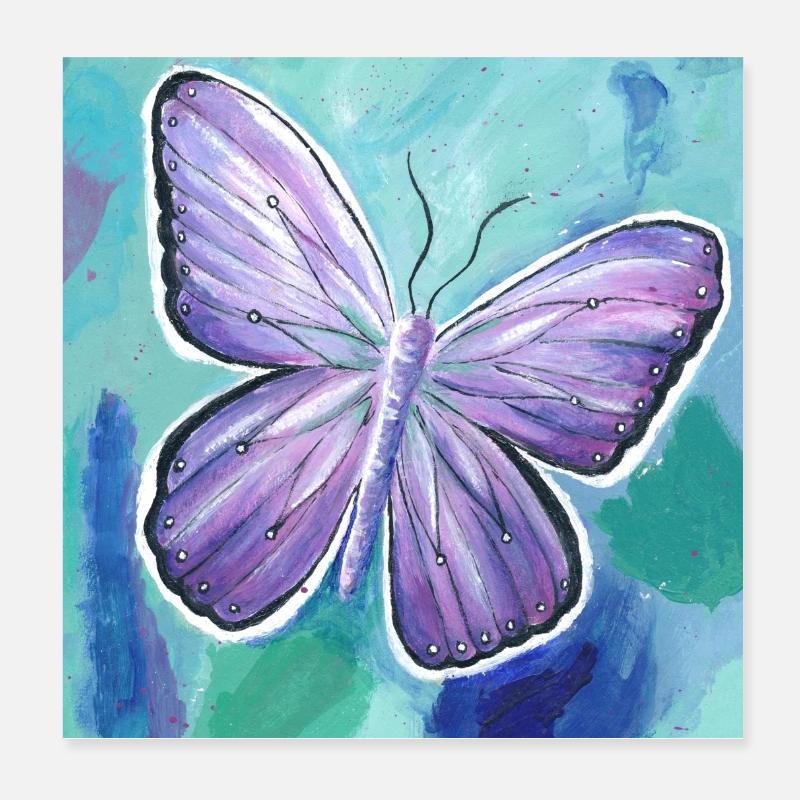 papillon Poster 20 x 20 cm