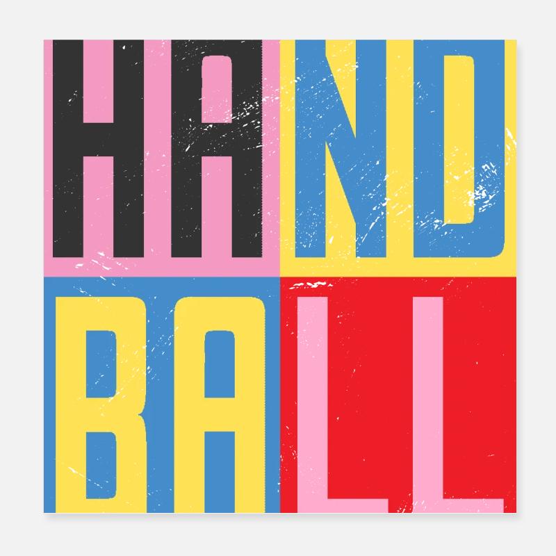 Design Handball Poster 20 x 20 cm