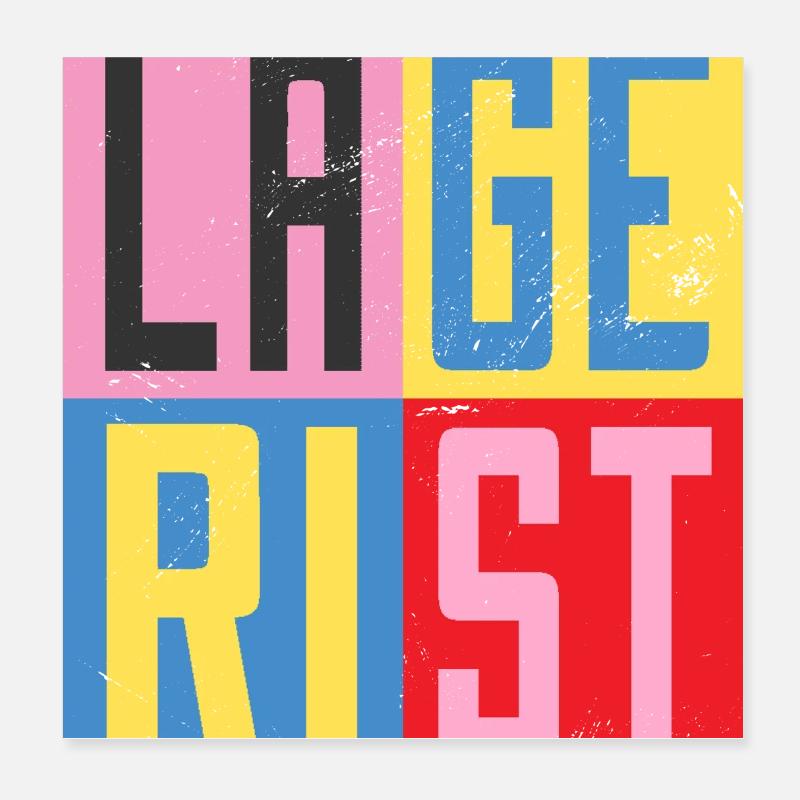 Conception d’entrepôt Poster 20 x 20 cm