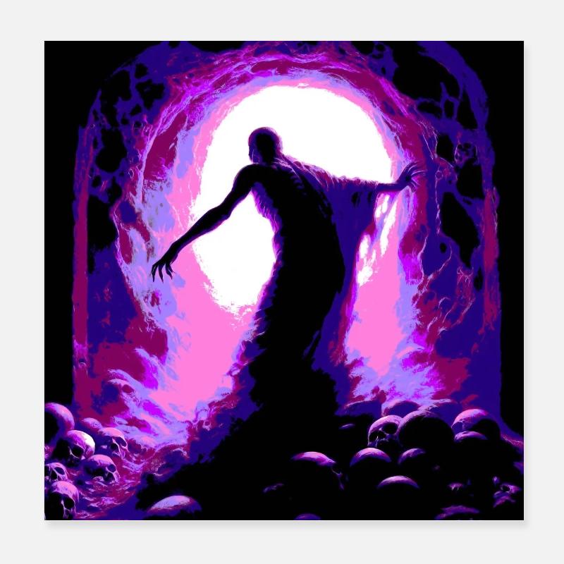 Funeral Night Poster 8" x 8" (20x20 cm)
