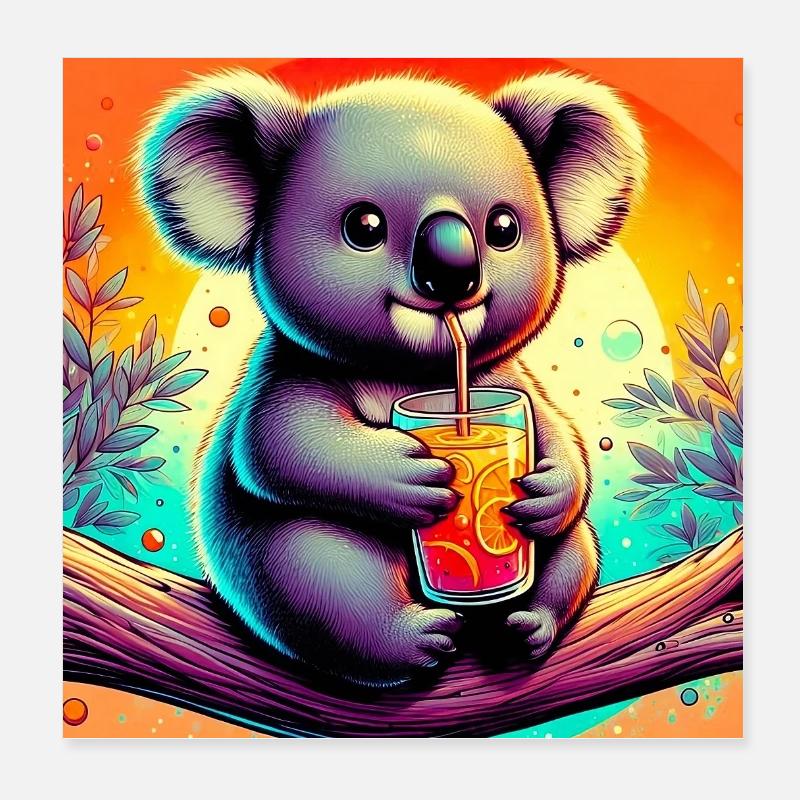 Koala Poster 20x20 cm