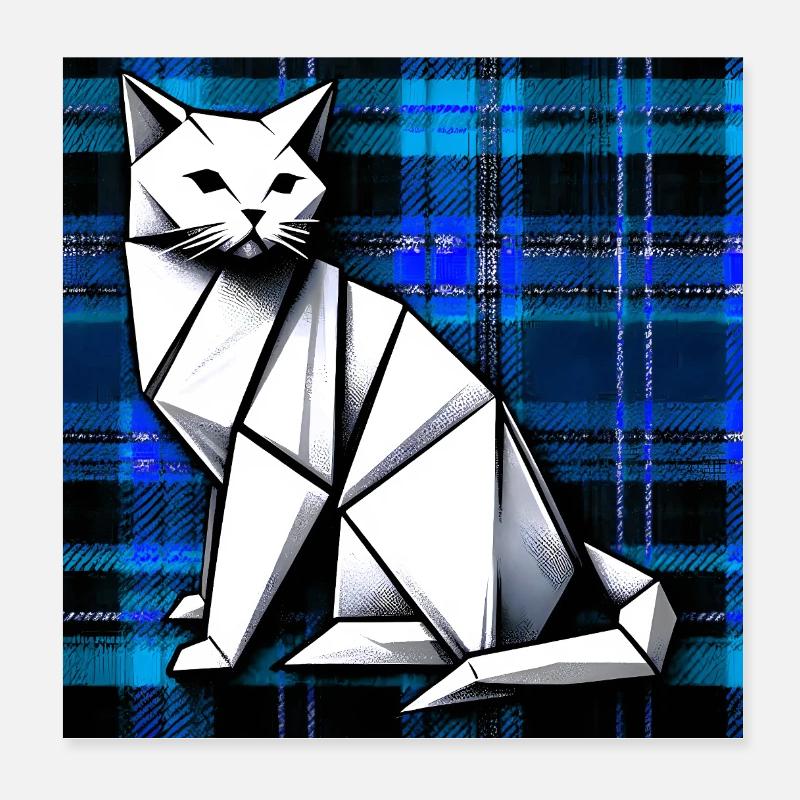 Katze Poster 20x20 cm