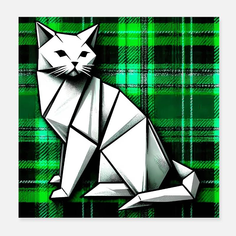 cat Poster 8" x 8" (20x20 cm)