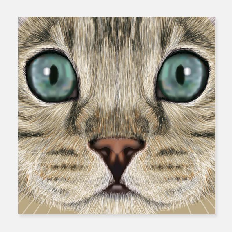 Bengalkatze Poster 20x20 cm