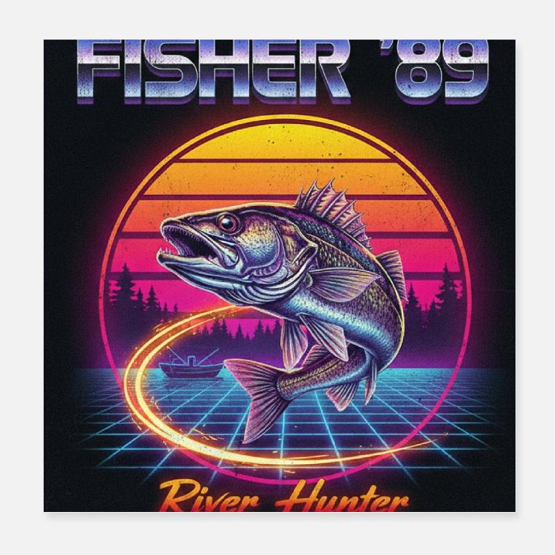 River Hunter Poster 8" x 8" (20x20 cm)