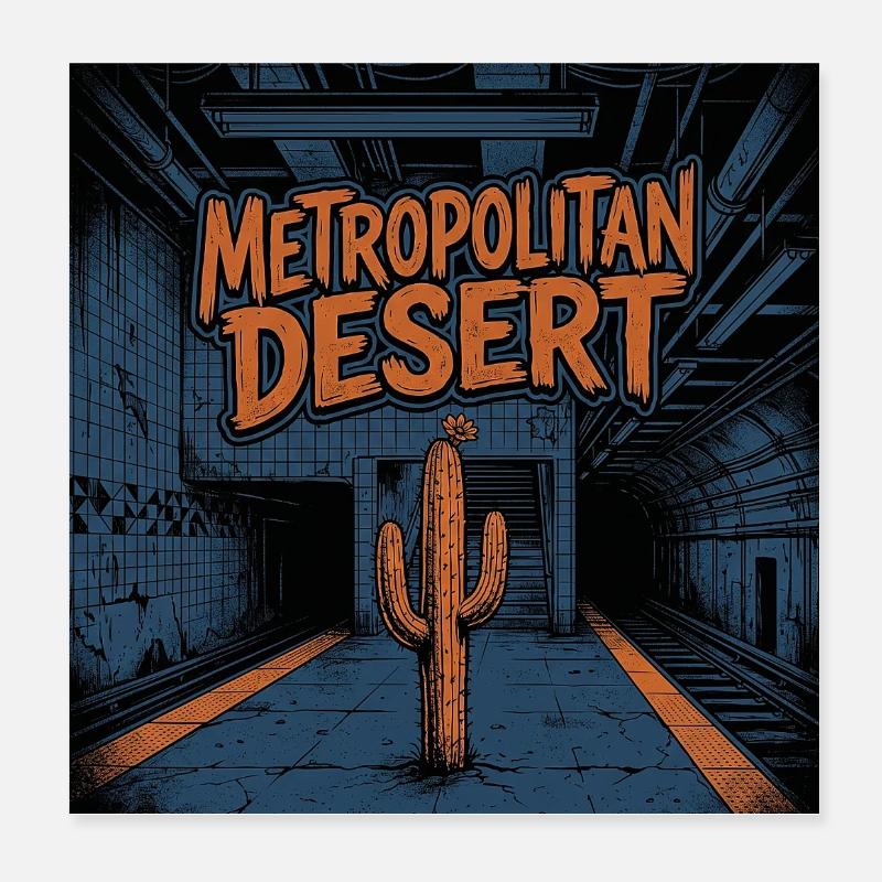Big City Desert Poster 8" x 8" (20x20 cm)