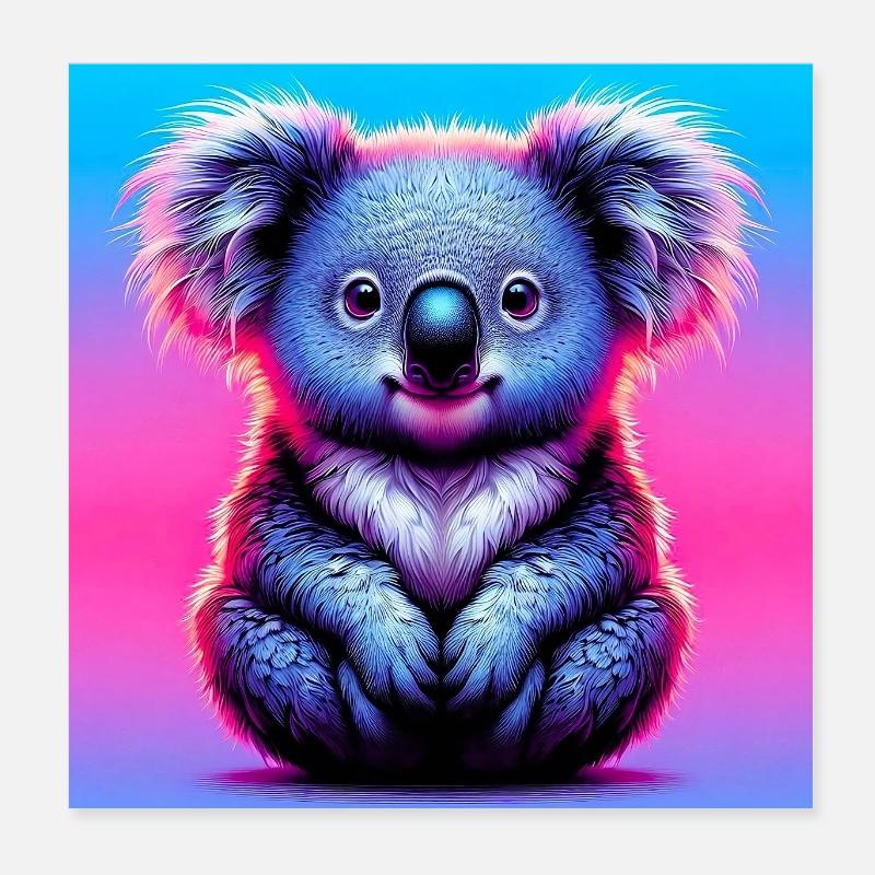 Koala Poster 20x20 cm