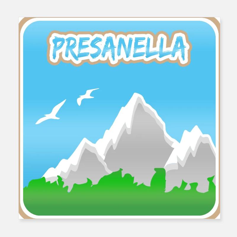 Alpinisme Presanella Poster 20 x 20 cm