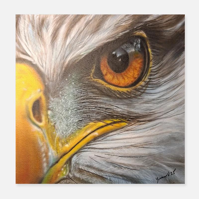 Œil d’aigle Poster 20 x 20 cm