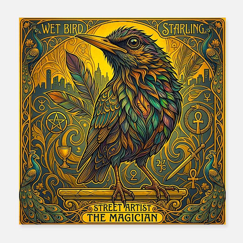 Blackbird, le Magicien Poster 20 x 20 cm