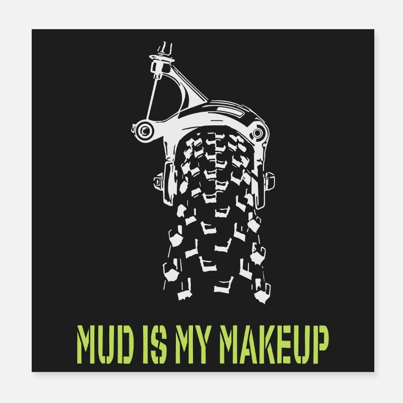 Mud is my Makeup Poster 20x20 cm
