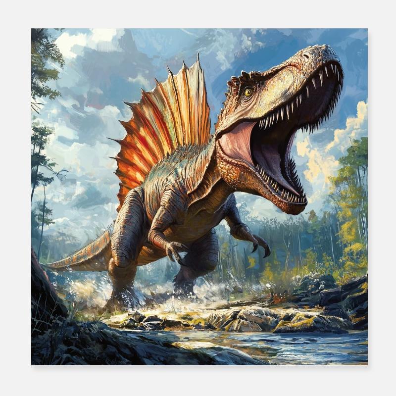 Spinosaurus Poster 20x20 cm