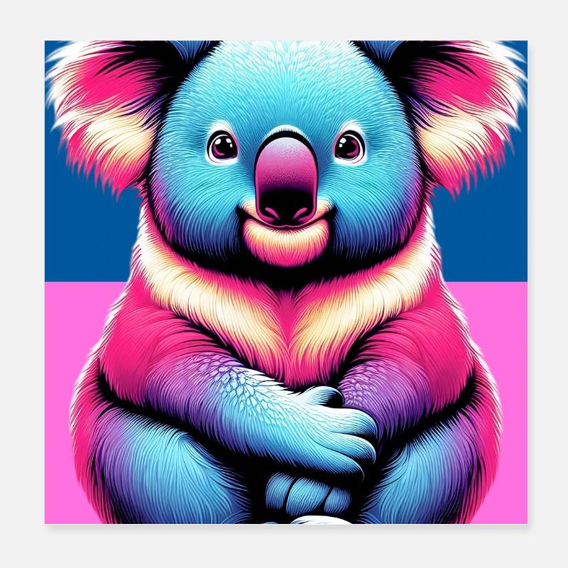 Koala Poster 20 x 20 cm