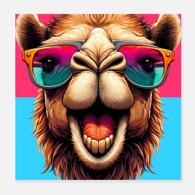 camel Poster 8" x 8" (20x20 cm)