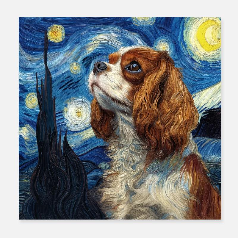 Cavalier King Charles Spaniel Poster 20x20 cm