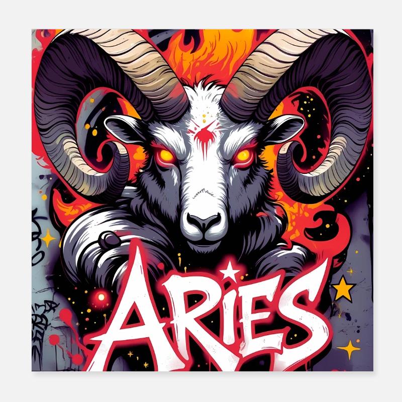 Widder Poster 20x20 cm