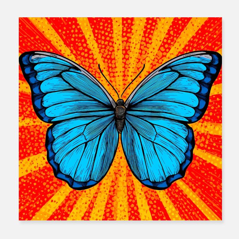 papillon Poster 20 x 20 cm