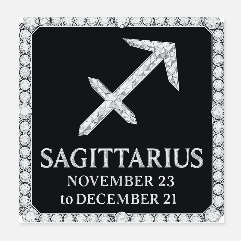 Zodiac sign Sagittarius Poster 8" x 8" (20x20 cm)