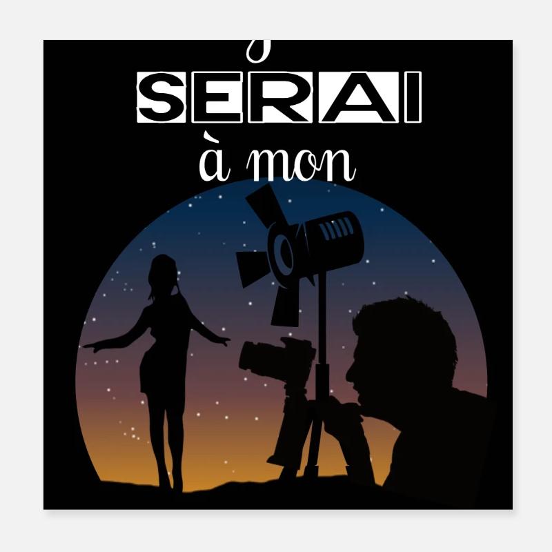 Ich werde schießen Poster 20x20 cm